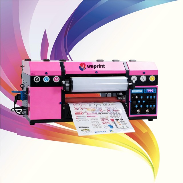 New Digital UV DTF Roll-To-Roll Printer A3 Flatbed Transfer Sticker Print Machine Full-Automatic 2 Heads High-Speed