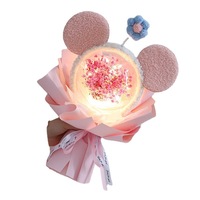 Bouquet de fleurs éternelles pour la célébration de la remise des diplômes des amies Personnages de dessins animés Noël Saint Valentin Halloween