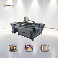 Machine de découpe à couteau vibrant SANQIANG 1313, découpeuse CNC V-Cut pour carton, cartonnette, cartes de visite, montage d'images, découpe à la presse