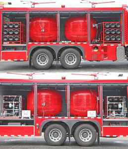 Camion de pompiers multifonctionnel diesel Howo 6 places, avec réservoir d'eau, mousse et poudre sèche - Product Image 4