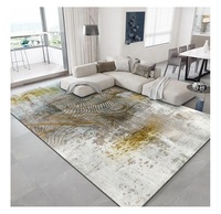 Tapis de salon personnalisé, grand tapis lavable, tapis de sol