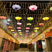 Fournitures de décoration de chambre à coucher de noël, guirlande lumineuse de rideau à led télécommandée pour mariage jardin maison fête
