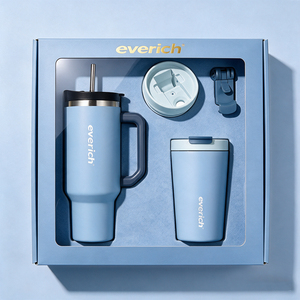 Vaso Térmico de Acero Inoxidable de Gran Capacidad, 40 oz, con Asa y Pajita, Aislamiento Térmico de 12-24 Horas, Libre de BPA, en Caja de Regalo - Product Image 2