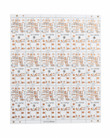 Circuit imprimé en aluminium LED personnalisé, circuit imprimé en aluminium avec base en aluminium, épaisseur 1,0 mm, cuivre 25 µm pour ampoule LED et éclairage public MCPCB
