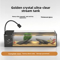 Nouveau modèle Jinjing Ultra-Clear Aquarium de bureau et domestique, ensemble complet avec aménagement aquatique, circulation écologique et filtration