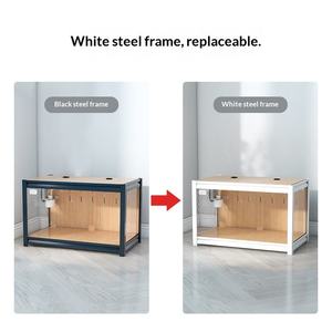 Recinto Espacioso y Transparente <span class=keywords><strong>para</strong></span> Mascotas, Jaula <span class=keywords><strong>para</strong></span> <span class=keywords><strong>Animales</strong></span> Exóticos Pequeños, Refugio Acogedor <span class=keywords><strong>para</strong></span> Mascotas - Product Image 3