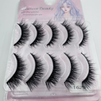 Cils en bande effet œil de renard faits main, marque privée, lot de 5 paires, faux vison 3D, marque Radiant, fournisseur en gros, emballage personnalisé