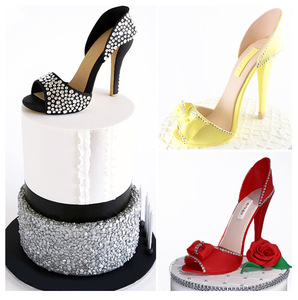 Mới nhất đám cưới DIY bakeware công cụ lớn 3D Silicone khuôn cho Giày cao gót & fondant bánh trang trí tính năng mới thiết lập đường - Product Image 2