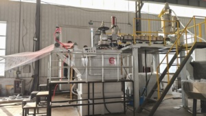 Máquina Automática de Geotextil de Un Solo Tornillo 3D 4D PE con Motor de 55kw para Aplicaciones de Láminas de Alambre y Cercas para Balcones y Ventanas - Product Image 2