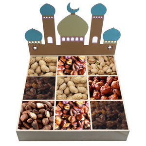 DAMAI Eid Decorations <b>Table</b> Decorations Muslim Wooden Trays Arab Middle East Festival <b>Storage</b> Box Desktop Decorative Ornament - Product Image 1