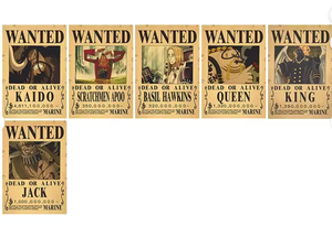 200 Styles Promotion en Gros Affiches Anime Luffy Zoro Nami Shanks Sanji Ace Sabo Affiches <span class=keywords><strong>Wanted</strong></span> en Papier Kraft Dessin Animé Décoration Murale - Product Image 4