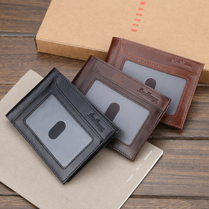 Bán Buôn Tùy Chỉnh Bán Chạy Nhất Mini Purse Nam Thương Hiệu Da Chính Hãng Không Thấm Nước Tiền Mặt Thẻ <span class=keywords><strong>ATM</strong></span> Chủ Wallet - Product Image 3