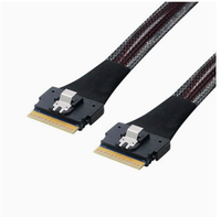 Câble de données interne SlimSAS SFF 8654 8I 24 Gbit/s avec loquet de verrouillage pour contrôleur RAID, disque dur, SSD, backplane – Vente en gros
