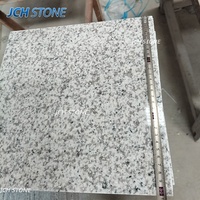 Pierre naturelle de haute qualité gris blanc granit G655 carreaux de sol polis dalles comptoir île haut