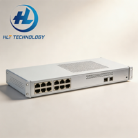 S5731S-L16P2SR-RUA Switch de Unidad Remota Gigabit PoE+ de 16 Puertos Administrado, Switch Silencioso Sin Ventilador de Cero Configuración para Campus Inteligente