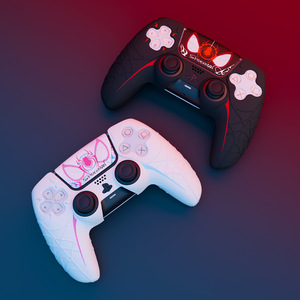 Funda para controlador Honcam PS5, funda de silicona antideslizante para controlador inalámbrico PS5 con tapas de agarre para pulgar - Product Image 4