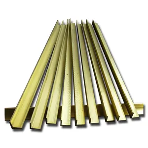unleaded brass retangular bar H59 H60 H62 brass extrusion profile bar