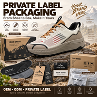 Chaussures de trail pour hommes à bout large, à lacets rapides, pour la randonnée en extérieur, personnalisables (Logo, OEM, ODM)