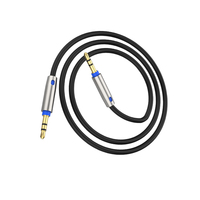 Câble d'extension audio Jack 3.5mm plaqué or 1m OEM PVC 3.5mm câble audio vidéo pour haut-parleur de voiture