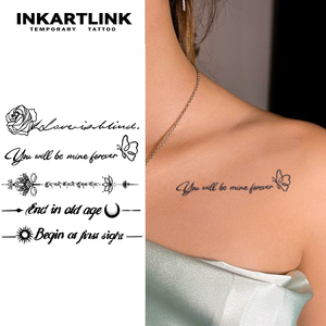 Autocollants de <span class=keywords><strong>tatouage</strong></span> temporaires imperméables en gros personnalisés avec divers motifs, effet réaliste semi-permanent de 15 jours pour <span class=keywords><strong>femme</strong></span> - Product Image 1
