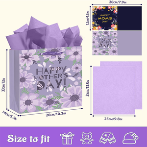 Wholesale Custom Logo Size Clothing Gift Boutique Shopping <b>Gloss</b> Bags With Handles - Product Image 4