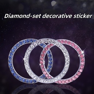 Otomatik tek tıklama motoru düğme kapağı <span class=keywords><strong>Sticker</strong></span> araba aksesuarları iç dekorasyon araba iç etiket dekorasyon - Product Image 4