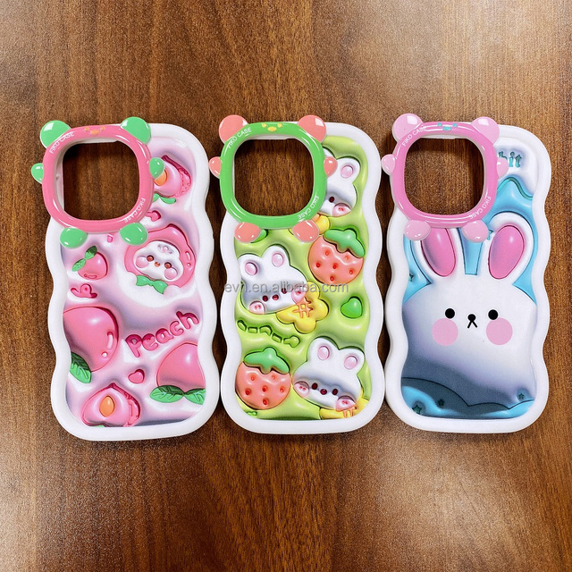 Creative 3D Cartoon Printing Design Big Wave Line Phone Case for Redmi Note13 4g 13c 4g A1 Note12 Pro Plus TPU Cover Case