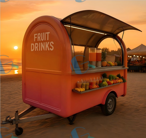 Remolque personalizado <span class=keywords><strong>Bistro</strong></span> Coffee Cart Concesión económica Snack Vend Trailer para bodega para servir café y aperitivos - Product Image 2