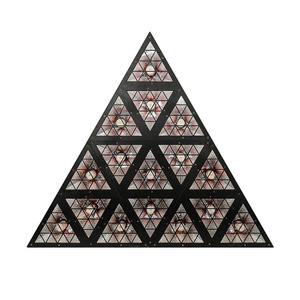 ไฟ LED รูปสามเหลี่ยม Jiechuang แบบเมทริกซ์ สีสันครบถ้วน สำหรับตกแต่งเวที บาร์ ร้านคาราโอเกะ และงานจัดแสดงบนเวที - Product Image 1