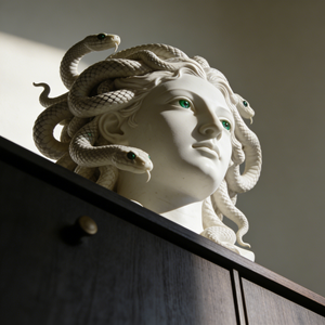 Scultura in Resina del Busto di Medusa - Decorazione di Alta Gamma per la Casa Ispirata alla <span class=keywords><strong>Mitologia</strong></span> <span class=keywords><strong>Greca</strong></span>, Scultura Personalizzata Bozhi Art - Product Image 5