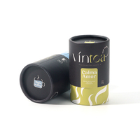 Emballage en tube kraft biodégradable respectueux de l'environnement, papier artistique gaufré, cylindre en carton, boîte cadeau, tube en papier pour thé en vrac
