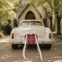 Panneau de table personnalisé en mousse en forme de cœur avec ruban, pour mariage, avec nom et date, carte de placement pour banquet de mariage, décoration suspendue