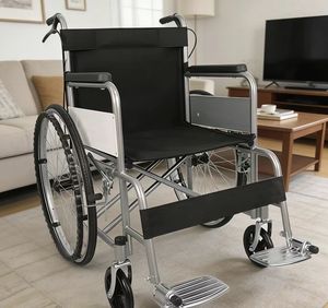 廉价批发轻型轮椅 24 英寸碳钢防滑，适合老年人、残疾人和卧床人士 - Product Image 4