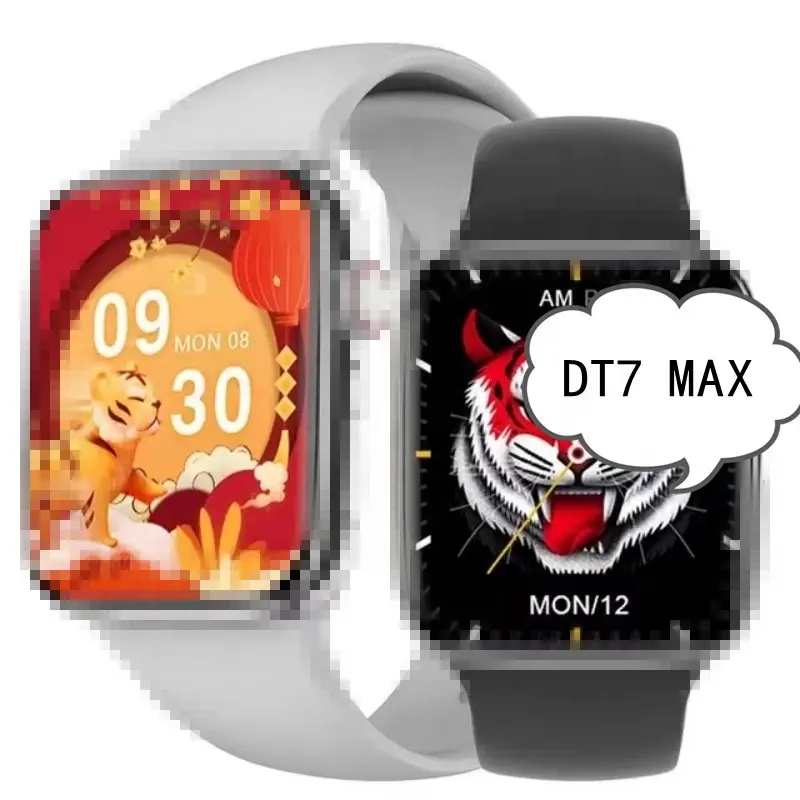 Newest 1.9 Inch DT7 Max Series 7 DT NO.1 7 Smart Watch 7 NFC sport watches BT Call Wireless Charging Smartwatch with gps tracker