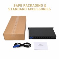 Nœud ART NET vers DMX512 8 ports, 4096 canaux, isolation optique 2000V, NEUTRIK XLR, montage en rack 1U, 2 RJ45, compatible Daisy Chain, MA MagicQ