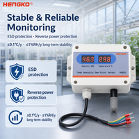 Transmetteur de température et d'humidité industriel HENGKO HG803 RS485 Modbus-RTU |   Capteur numérique pour entrepôt et serre