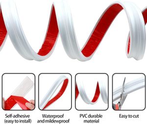 Thiết kế hiện đại tự dính PVC tường đúc TRIM linh hoạt đường sắt Bảng điều chỉnh khuôn cho DIY trang trí nội thất cửa Tủ Khung gương - Product Image 3