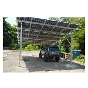 Hochwertiges Photovoltaik-Solar-Vordach Solar-Wagenfahrzeugschuppen-Kit für Wohngebäude Solar-Wagenfahrzeugschuppen aus Aluminium für Zuhause