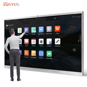 Haute qualité 43 55 65 75 pouces tableau blanc électronique interactif 4K LCD écran tactile carte intelligente pour l'éducation - Product Image 1