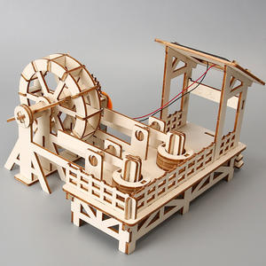 <span class=keywords><strong>Ciencia</strong></span> <span class=keywords><strong>y</strong></span> Tecnología, Pequeños Inventos, Energía Solar, Rueda de Agua de Arroz de Madera, Materiales para Manualidades, Juguetes para Niños - Product Image 5