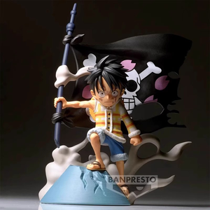 BANDAI Original Genuine Banpresto <span class=keywords><strong>WCF</strong></span> Log Stories One Pieces <span class=keywords><strong>Luffy</strong></span> Figurine d'action d'anime en PVC, modèle de jouet pour cadeaux - Product Image 3