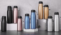Bouteilles d'eau isolées réutilisables en acier inoxydable 400ML 500ML Bouteille d'eau de sport sous vide avec logo personnalisé pour la rentrée des classes
