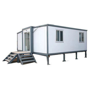 Villa préfabriquée en conteneur extensible de luxe de 40 pieds Facile à assembler Maison préfabriquée de vacances Panneau sandwich Hôtels Centres commerciaux Immeuble de bureaux - Product Image 5