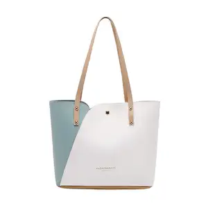 Fourre-tout contraste couleur femmes Designer luxe sac à main imprimer vente chaude mode rétro mode sac Pu dames sacs à main carré unique