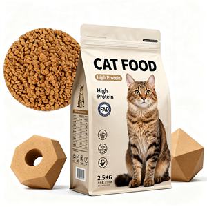 Nourriture sèche pour chats de qualité supérieure avec de la vraie viande, sans céréales, riche en protéines et formule entièrement naturelle pour une nutrition équilibrée - Product Image 1