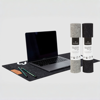 Alas Meja Felt Besar Anti-Selip Custom Pabrik, Alas Mouse untuk Keyboard, Alas Komputer, Pelindung Alas Meja Felt