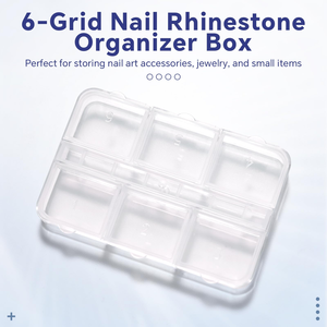 7.5*5*1CM <b>Plastic</b> Rectangle Storage <b>Box</b> with clear Lid 6 Grids Portable Medicine Mini <b>Box</b> PP Divided Organized <b>Box</b> - Product Image 4