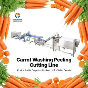 Ligne de lavage, de pelage et de découpe de carottes FENGXIANG, machines de transformation des légumes automatiques pour usage industriel - Product Image 1