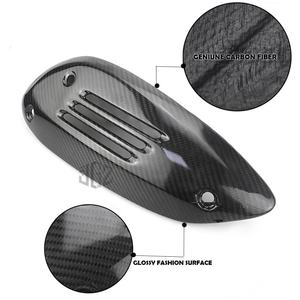 Otorcycle Real Arbon xhaust PE IPE sunsulation Csobre eat hiele rotrotector ccccessories <span class=keywords><strong>para</strong></span> VSSP200 250 300 - Product Image 2