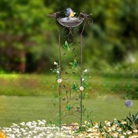 Bassin décoratif antique pour oiseaux, treillis métallique, support de plantes grimpantes pour jardin, support pour plantes en pot, 7,3x40 pouces, Fuzhou